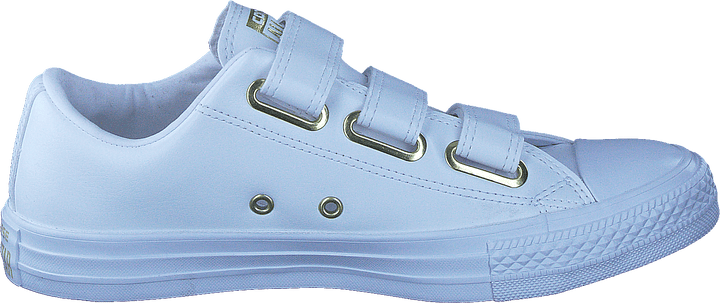 Chuck Taylor All Star 3v Bílá/bílá/zlatá