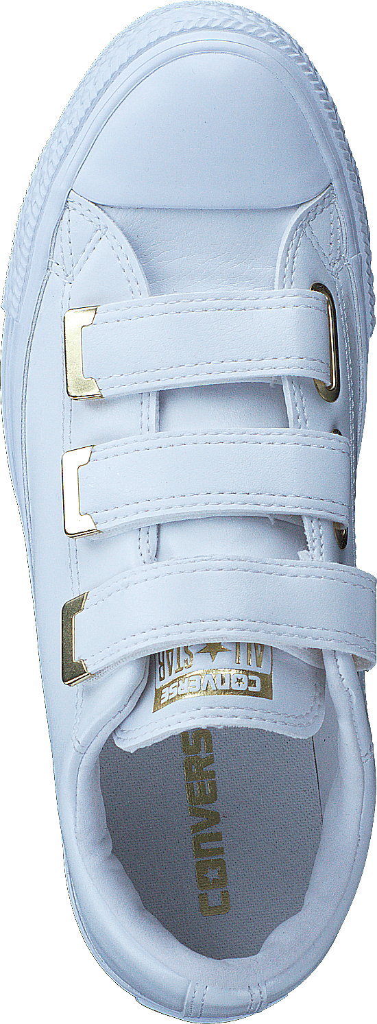 Chuck Taylor All Star 3v Bílá/bílá/zlatá