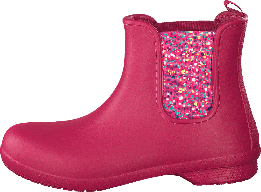 Freesail Chelsea Boot Women Berry / Dots