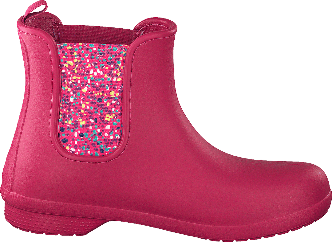Freesail Chelsea Boot Women Berry / Dots
