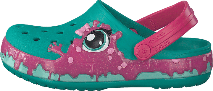 Fun Lab Slime Band Clog Kids Tropical Teal