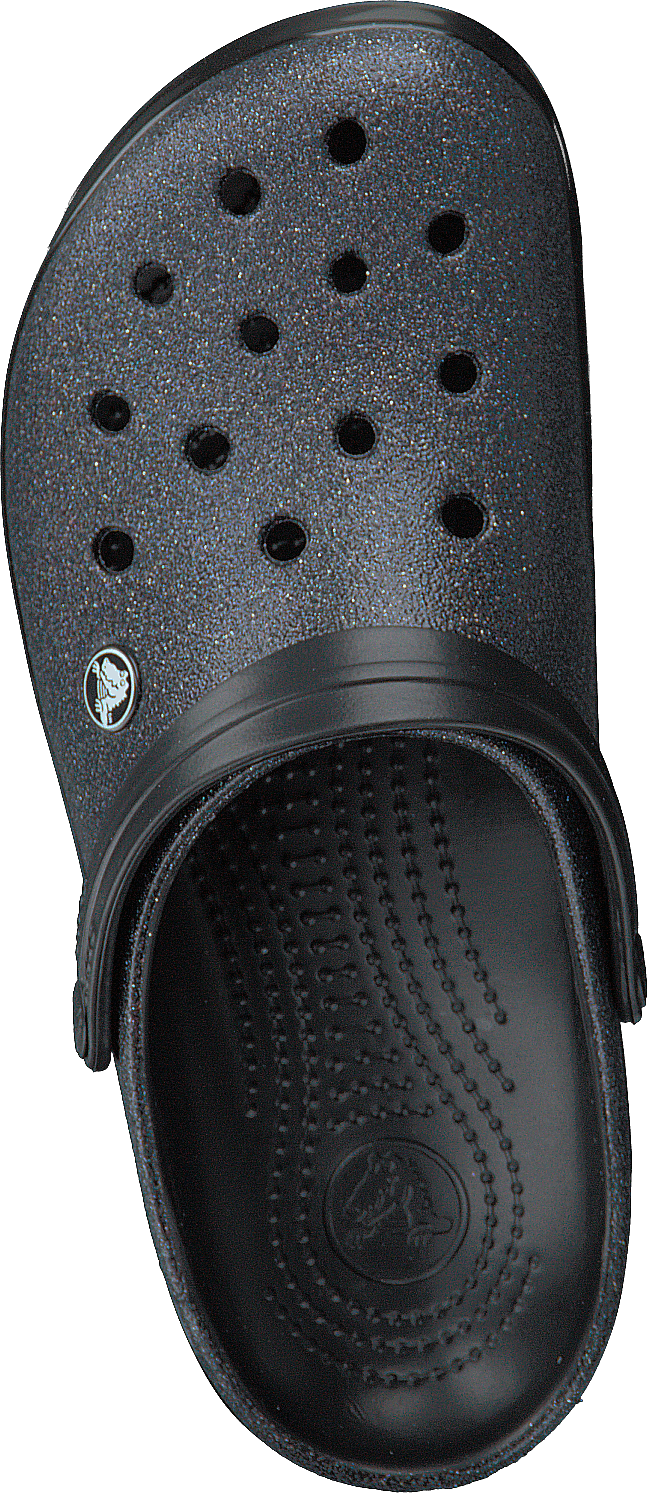 Crocband Glitter Clog Schwarz