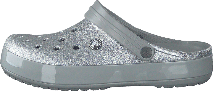 Crocband Glitter Clog Silber