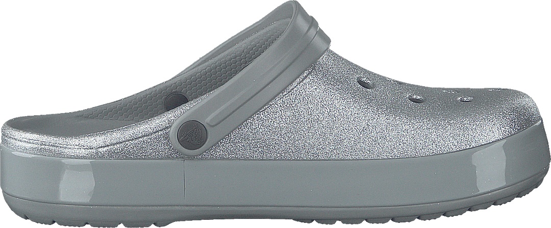 Crocband Glitter Clog Silber