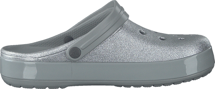 Crocband Glitter Clog Silber