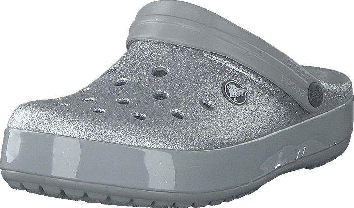 Crocband Glitter Clog Silber