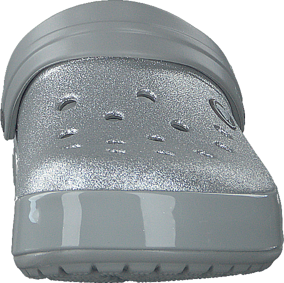 Crocband Glitter Clog Silber