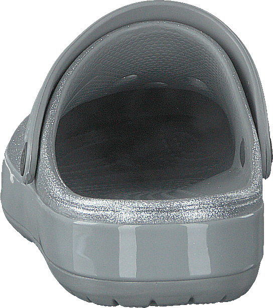 Crocband Glitter Clog Silber