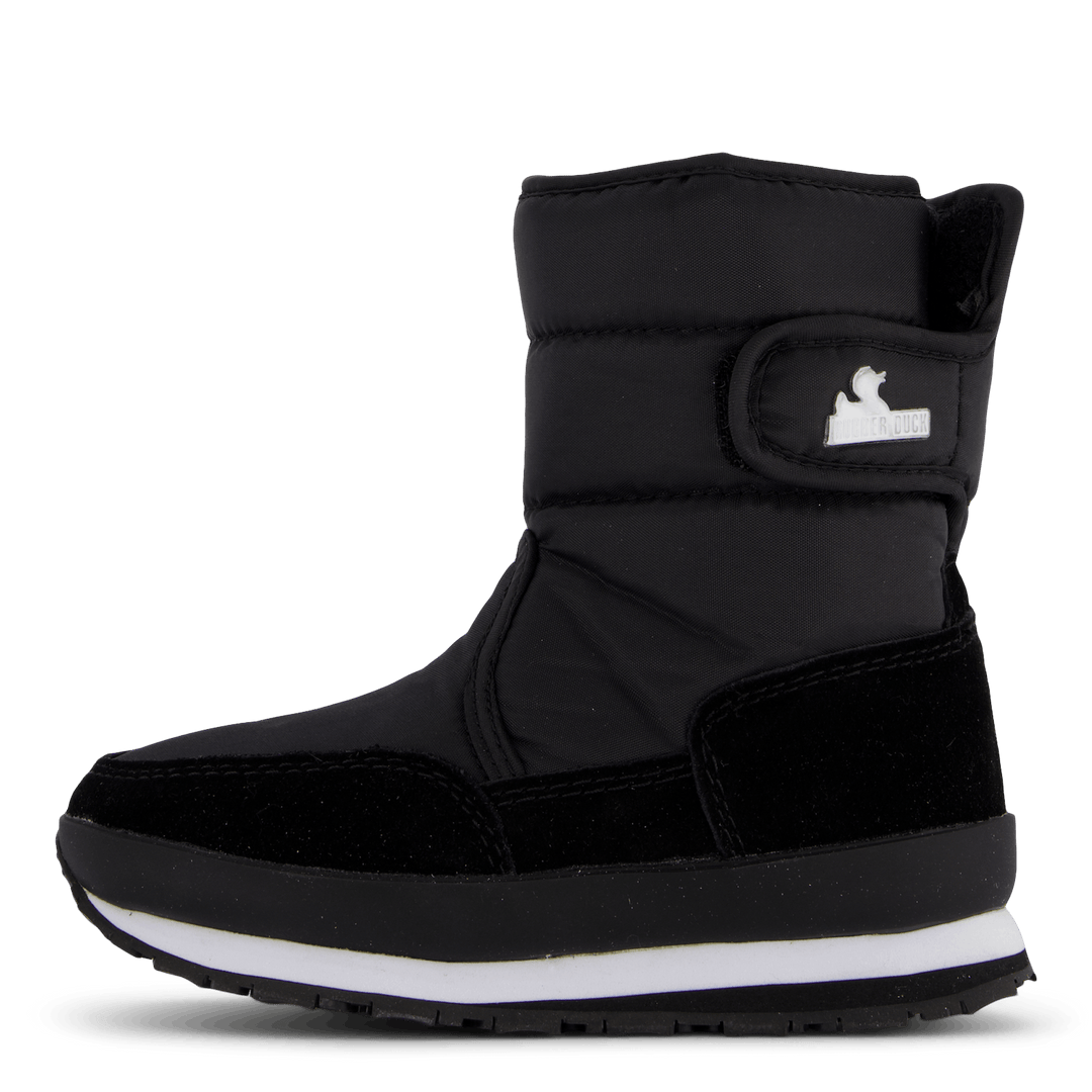 Rd Nylon Suede Solid Kids Black