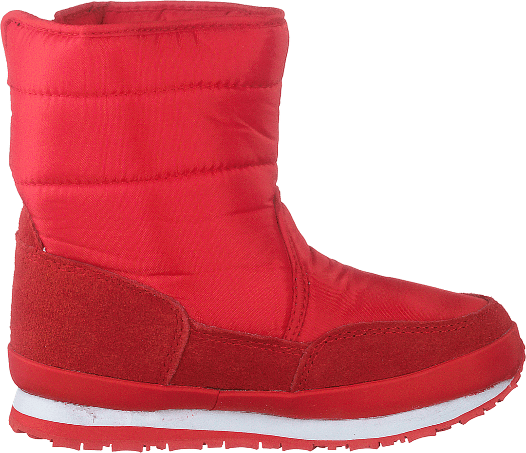 Rd Nylon Suede Solid Kids Red