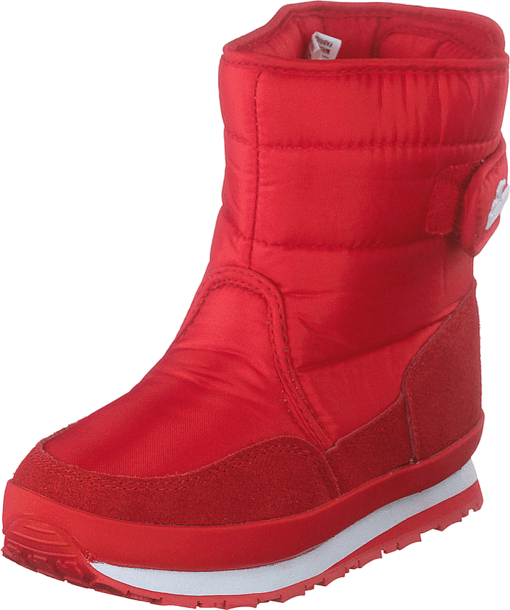 Rd Nylon Suede Solid Kids Red