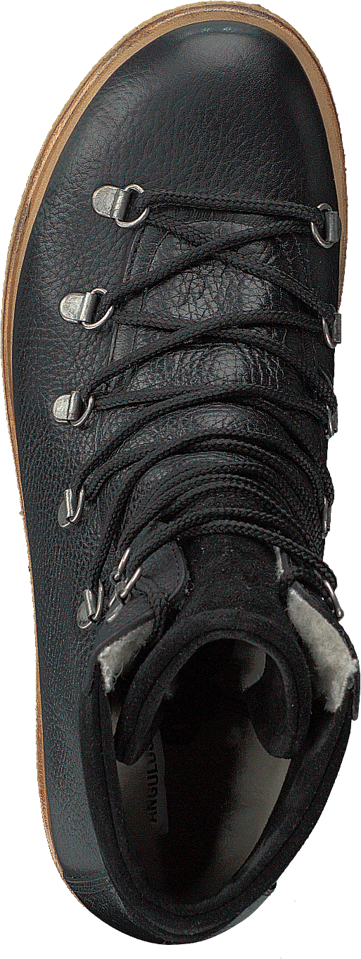 Boot With Laces And D-rings Black