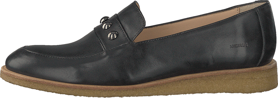 Loafer With Chain Black
