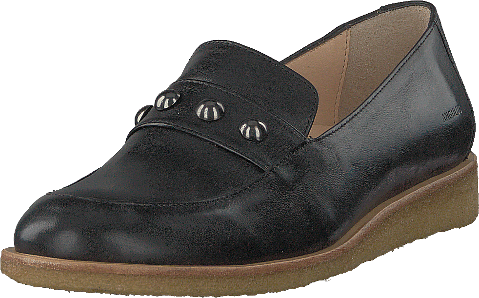 Loafer With Chain Black