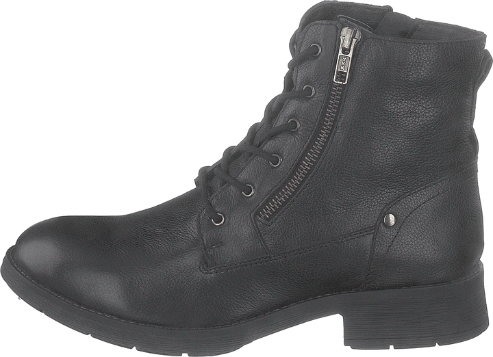 451-5010 Leder warm gefüttert Schwarz