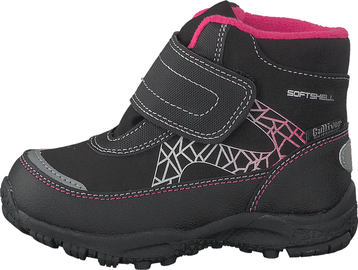 430-2962 Wasserdicht und warm gefüttert Schwarz/Fuchsia