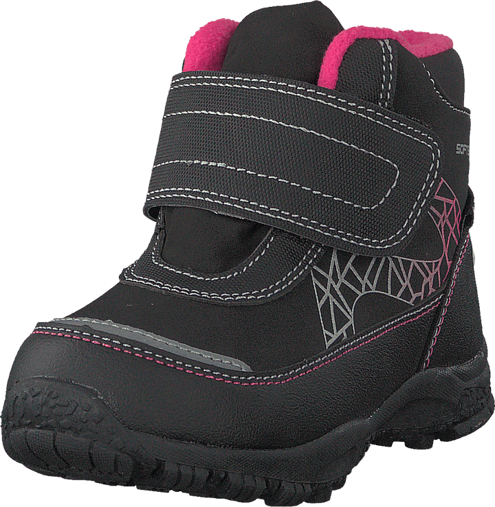 430-2962 Wasserdicht und warm gefüttert Schwarz/Fuchsia