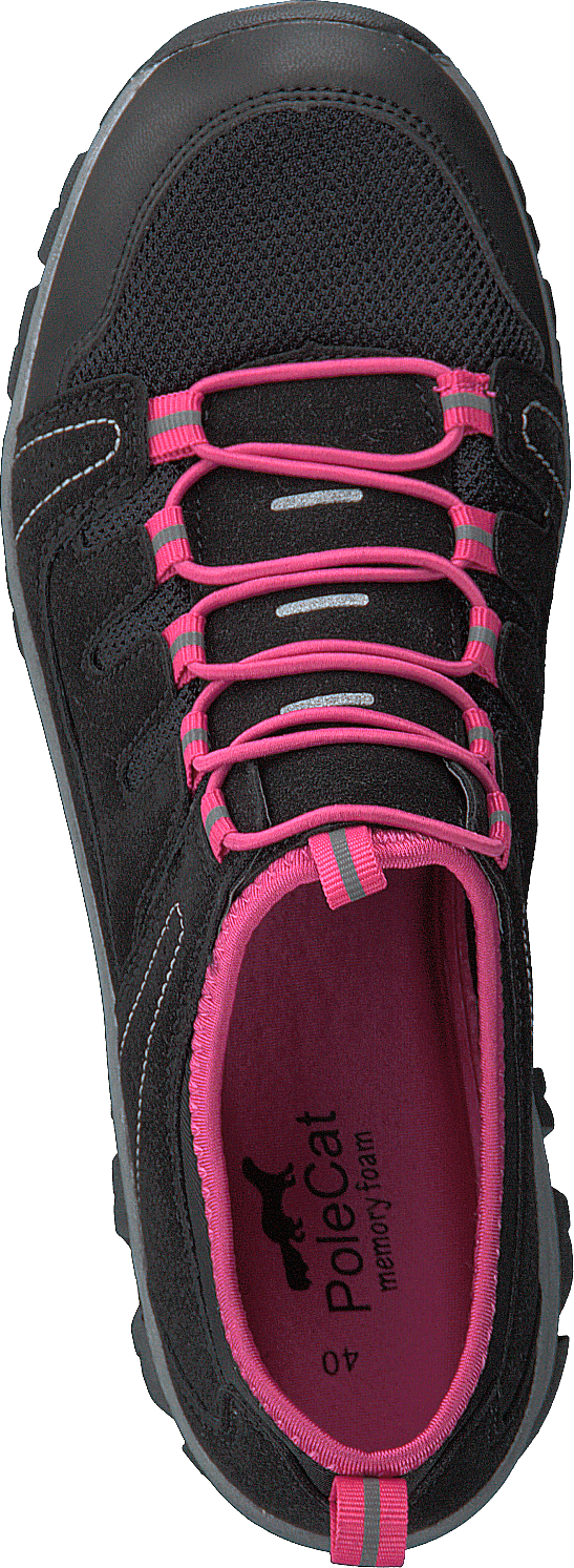 435-3111 Ponožky Comfort Black/fuxia