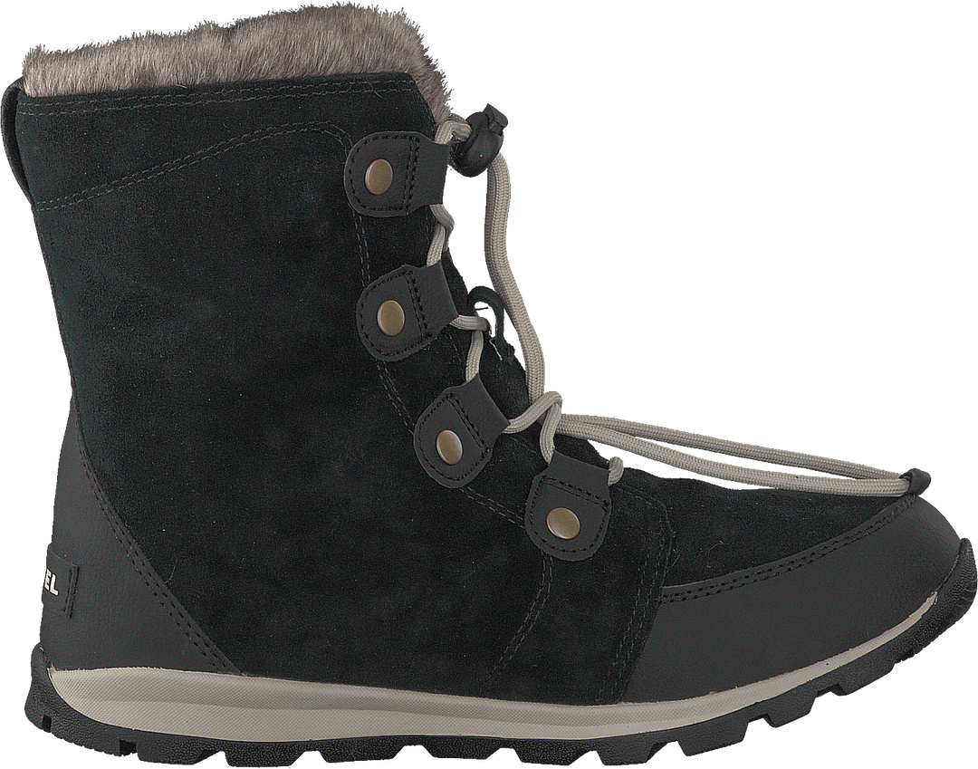 Youth Whitney Suede 010, Black, Dark Stone