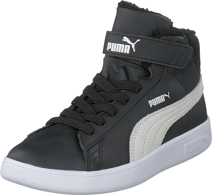 Puma Smash V2 Mid L Fur V Ps Puma Black-puma White
