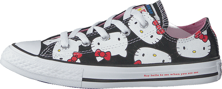 Chuck Taylor All Star Ox černá/průměrně růžová/bílá