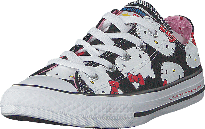 Chuck Taylor All Star Ox černá/průměrně růžová/bílá