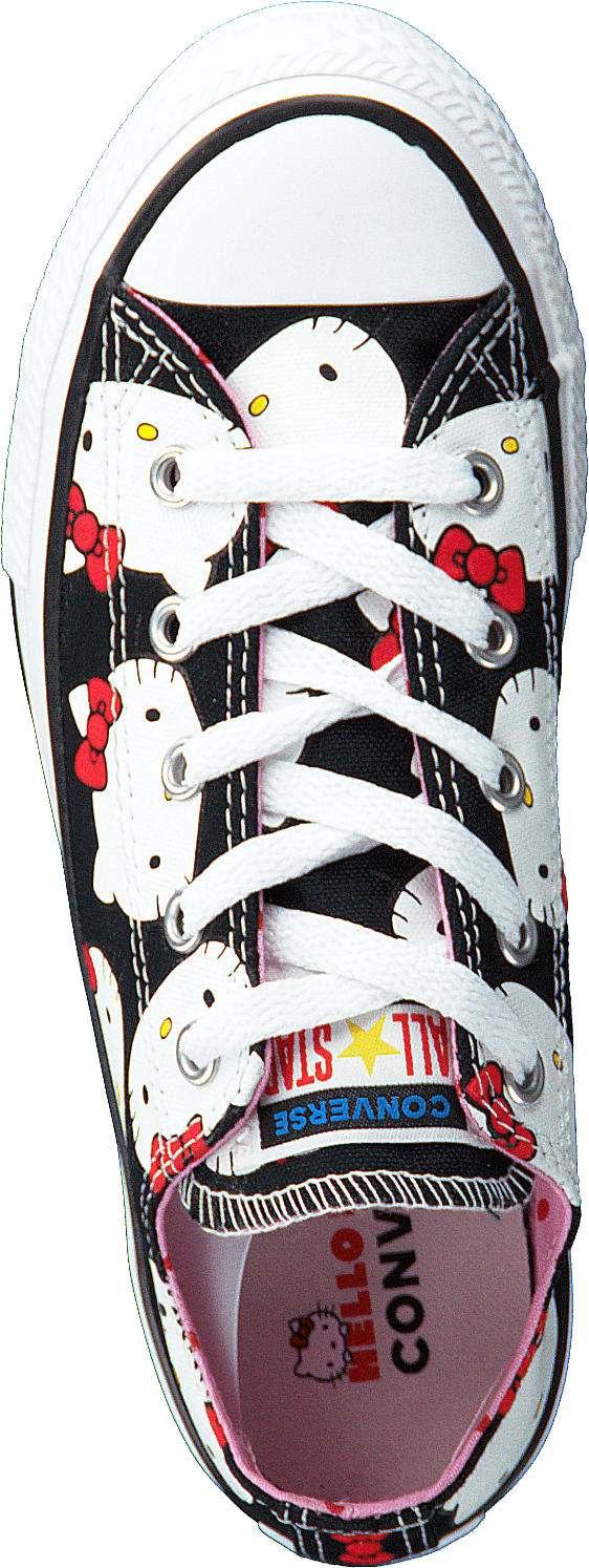 Chuck Taylor All Star Ox černá/průměrně růžová/bílá