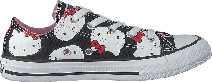 Chuck Taylor All Star Ox černá/průměrně růžová/bílá