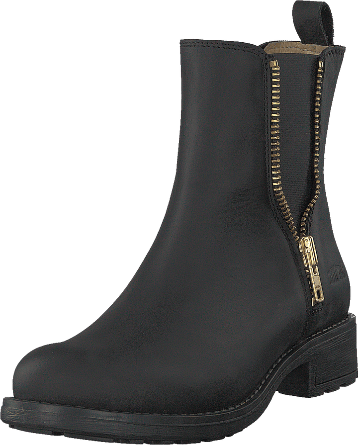 Low Chelsea Boot Black/shiny Gold