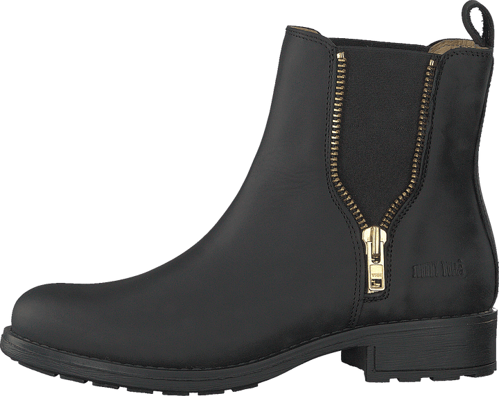 Low Chelsea Boot Black/shiny Gold