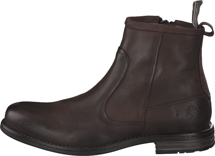 Chaussure Marshal en cuir et nubuck vintage marron foncé