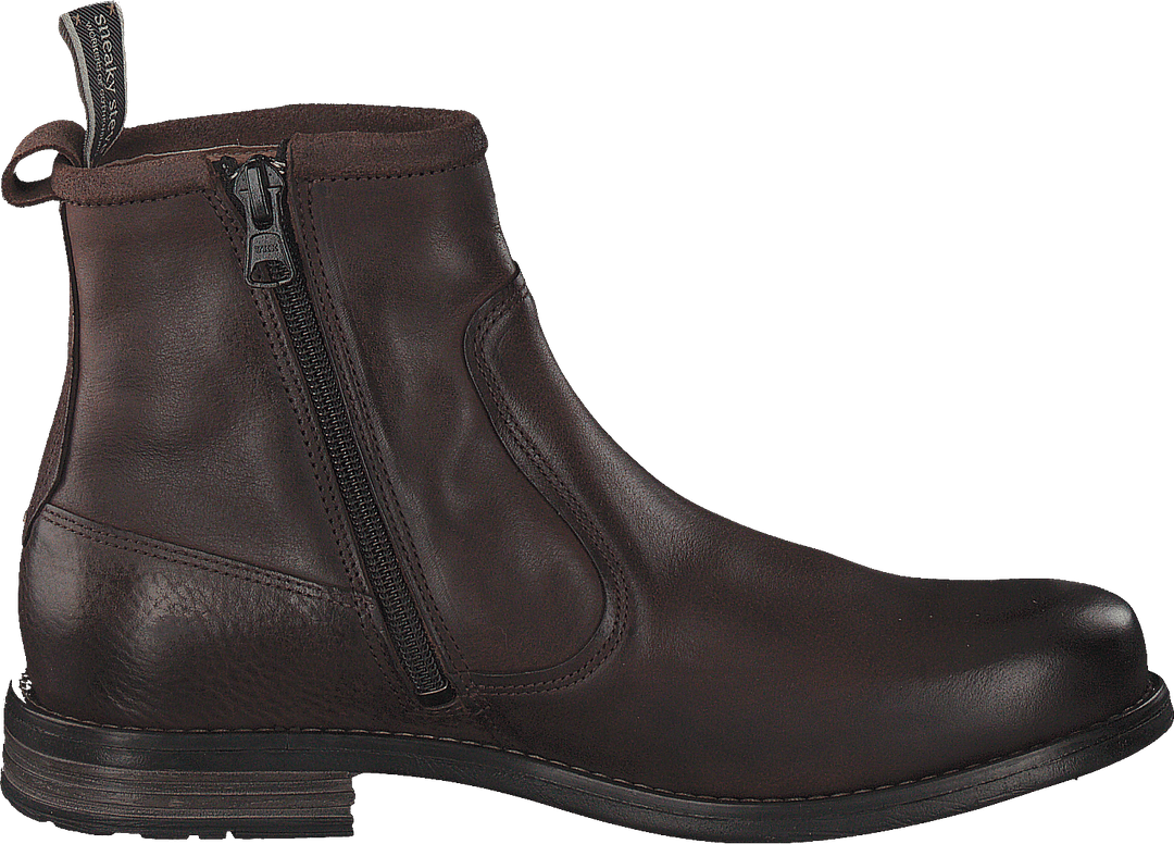 Chaussure Marshal en cuir et nubuck vintage marron foncé