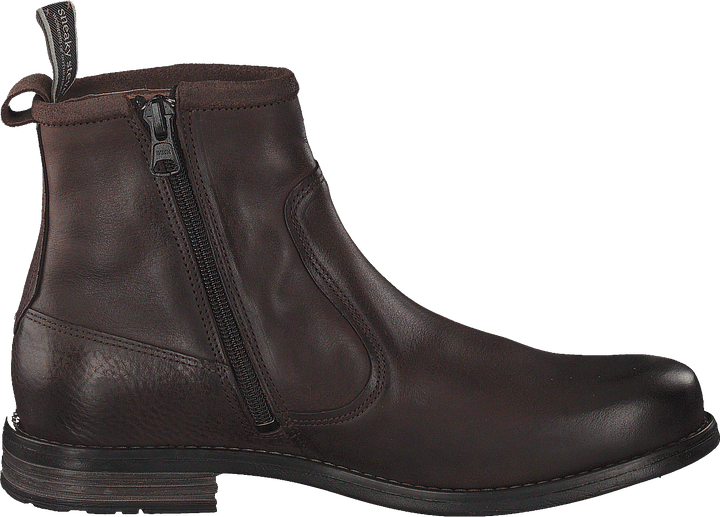 Chaussure Marshal en cuir et nubuck vintage marron foncé