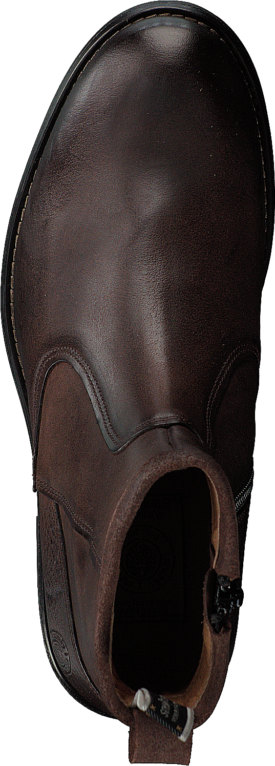 Chaussure Marshal en cuir et nubuck vintage marron foncé