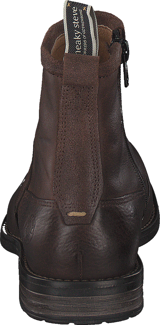 Chaussure Marshal en cuir et nubuck vintage marron foncé