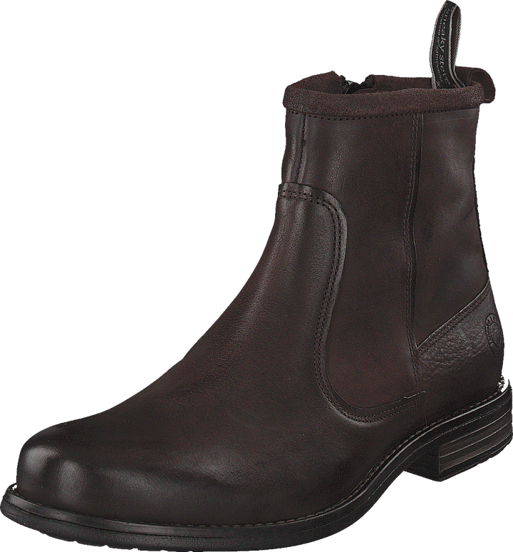 Chaussure Marshal en cuir et nubuck vintage marron foncé