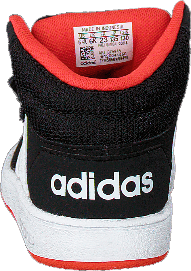 Hoops Mid 2.0 I Black/white/red