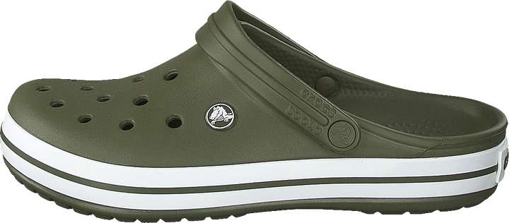 Crocband Armee Grün/Weiß