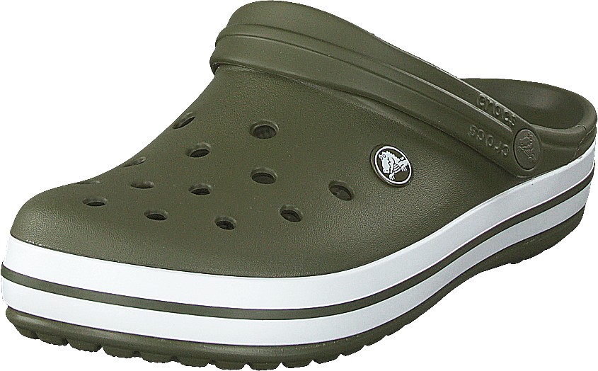 Crocband Armee Grün/Weiß