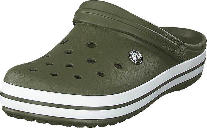 Crocband Armee Grün/Weiß