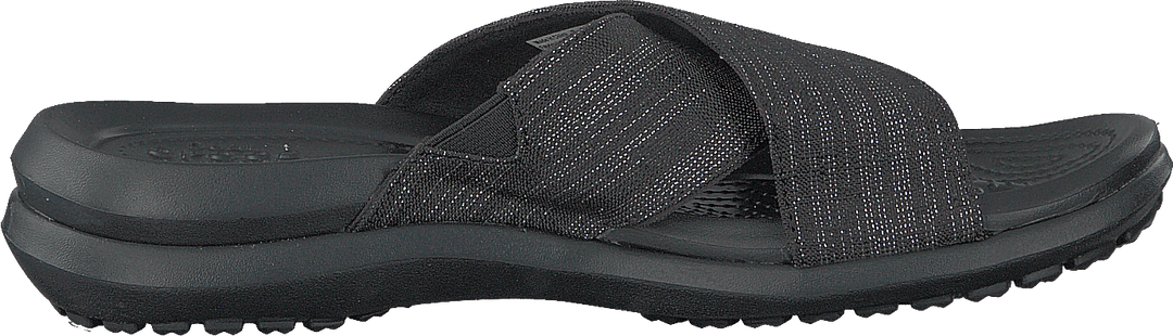Capri Shimmer Xband Sandal Women Black / Black