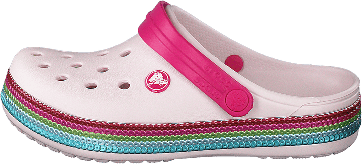 Crocband Sequin Band Clog K Barely Pink