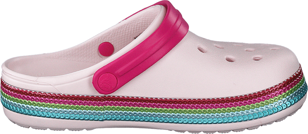 Crocband Sequin Band Clog K Barely Pink