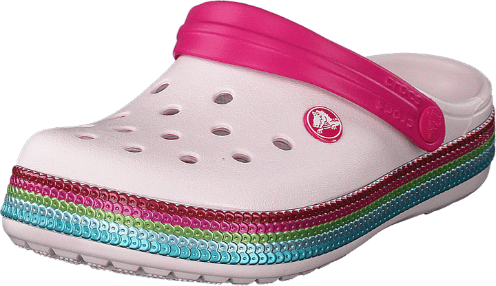 Crocband Sequin Band Clog K Barely Pink