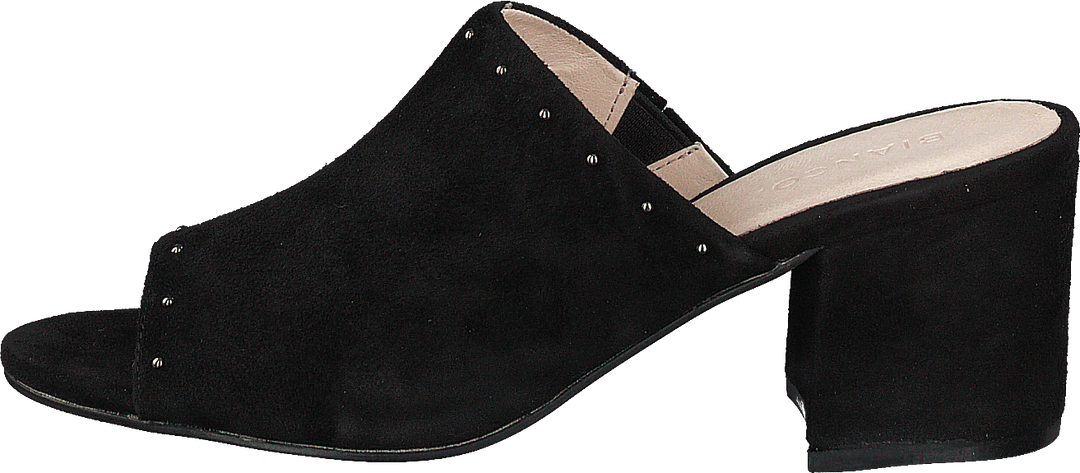 Wildleder Pantolette Sandale Jfm17 110 - Schwarz 10
