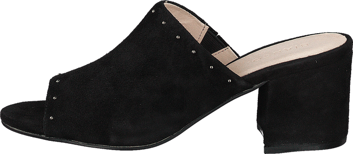 Wildleder Pantolette Sandale Jfm17 110 - Schwarz 10