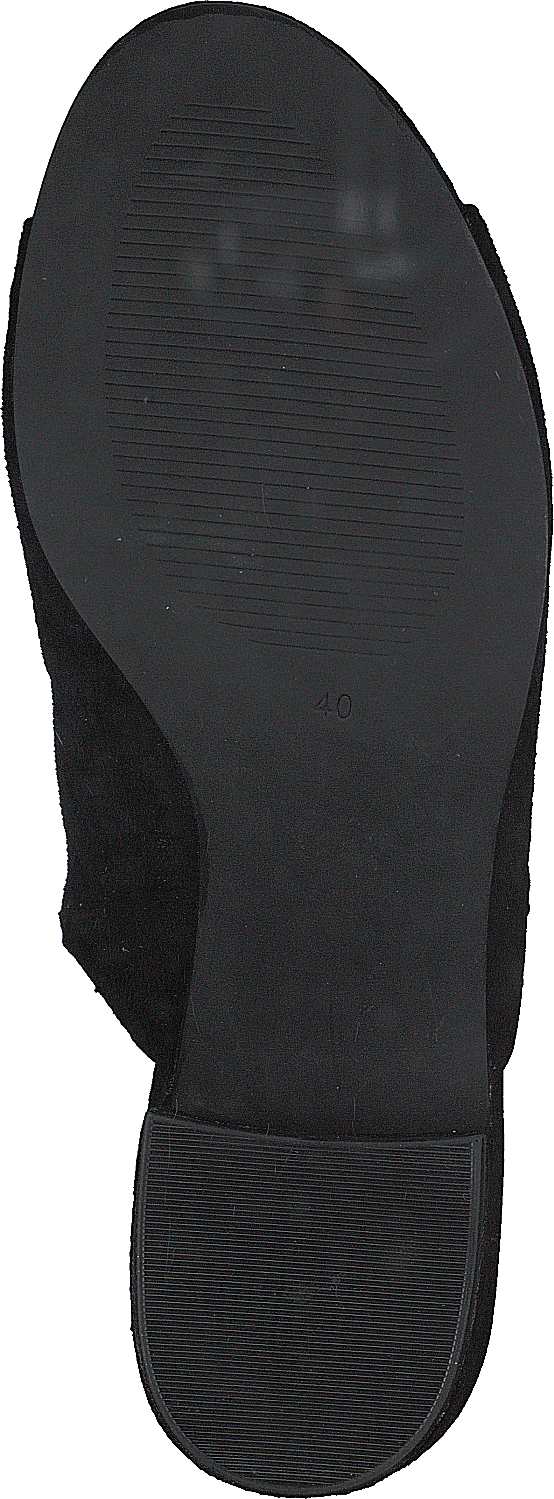 Wildleder Pantolette Sandale Jfm17 110 - Schwarz 10