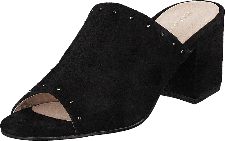 Wildleder Pantolette Sandale Jfm17 110 - Schwarz 10