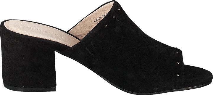 Wildleder Pantolette Sandale Jfm17 110 - Schwarz 10