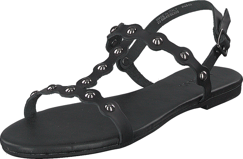 Bitt Sandal med lädernitar 100 - Svart